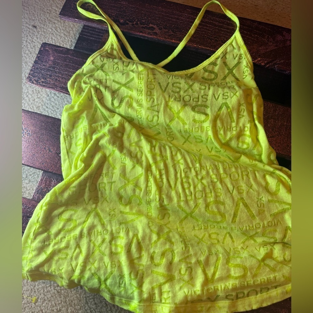 Victoria's Secret Neon Yellow VSX Tank